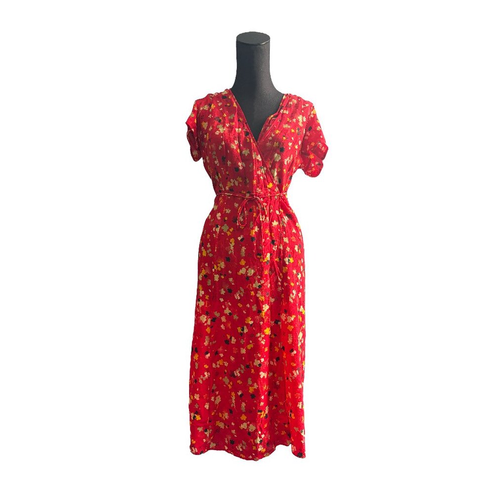 Realisation Par Silk Wrap Dress